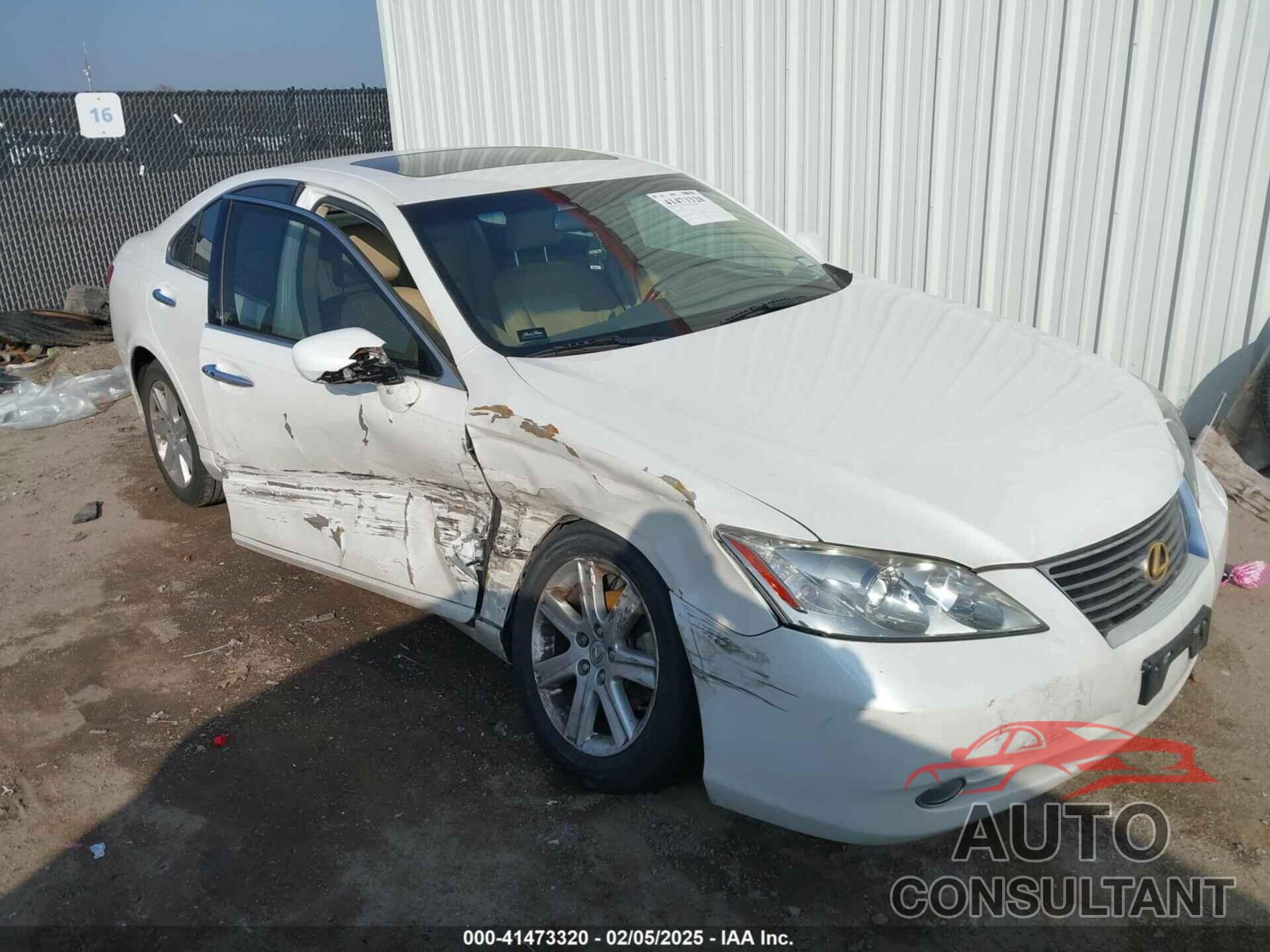 LEXUS ES 350 2009 - JTHBJ46G092337916