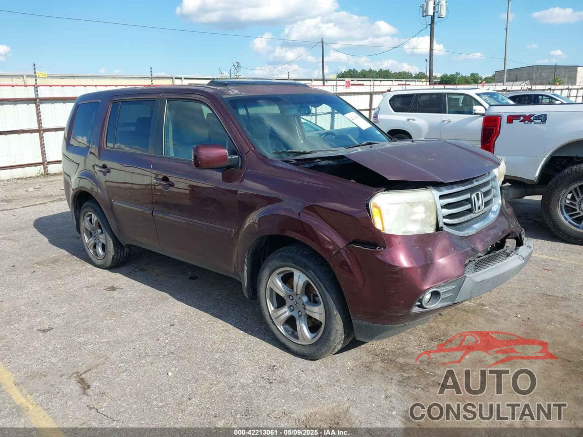 HONDA PILOT 2013 - 5FNYF3H58DB032933