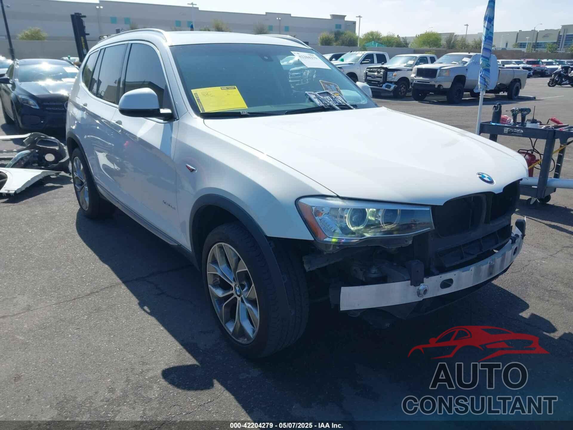 BMW X3 2016 - 5UXWX9C56G0D69345
