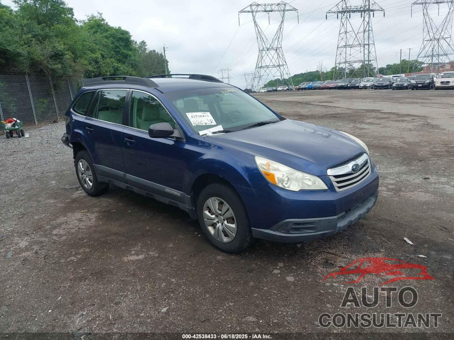 SUBARU OUTBACK 2010 - 4S4BRBAC0A3322734