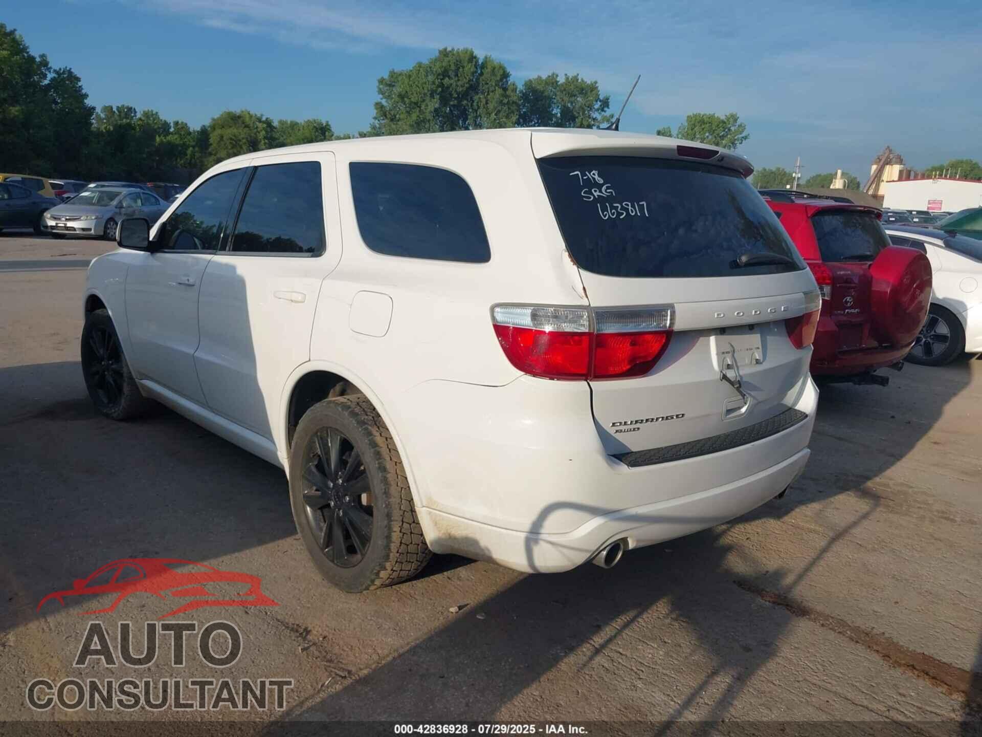 DODGE DURANGO 2013 - 1C4RDJAG6DC663817