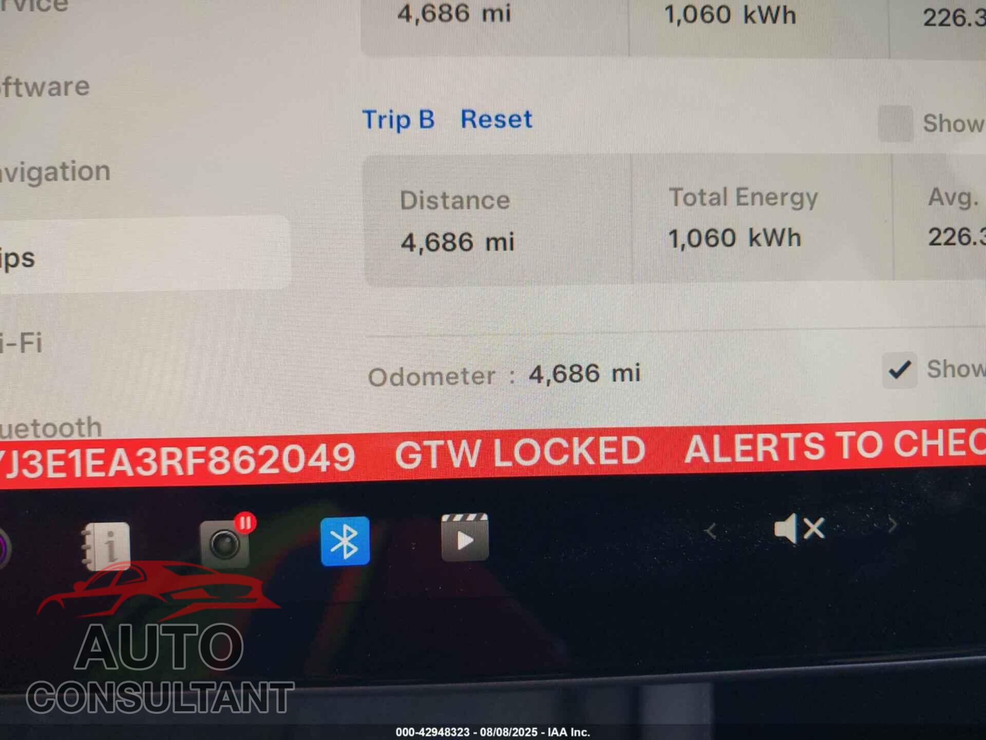TESLA MODEL 3 2024 - 5YJ3E1EA3RF862049