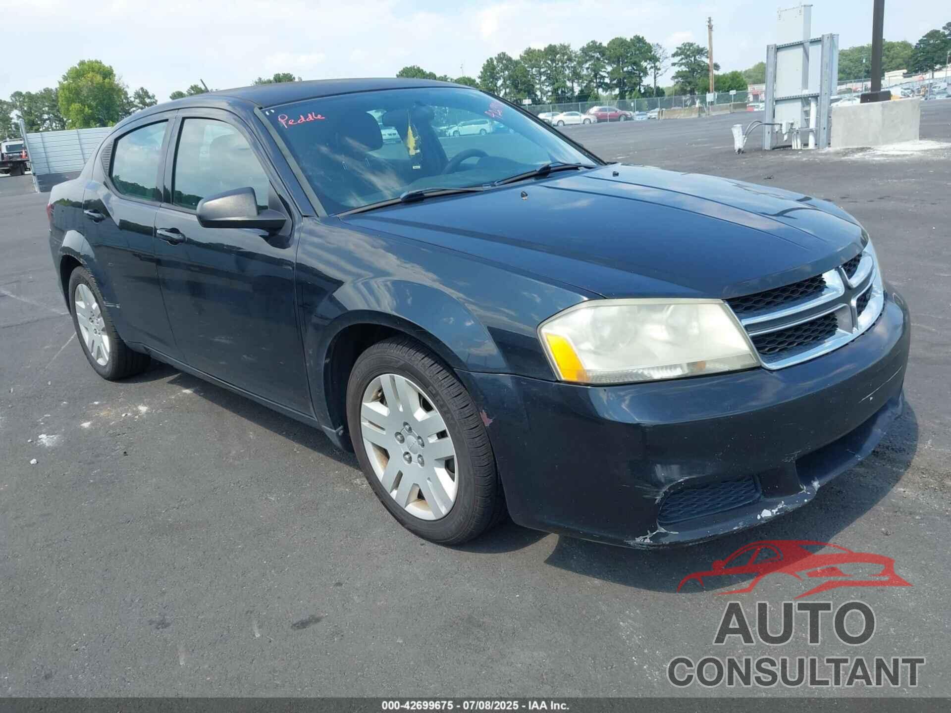 DODGE AVENGER 2012 - 1C3CDZAB4CN127982