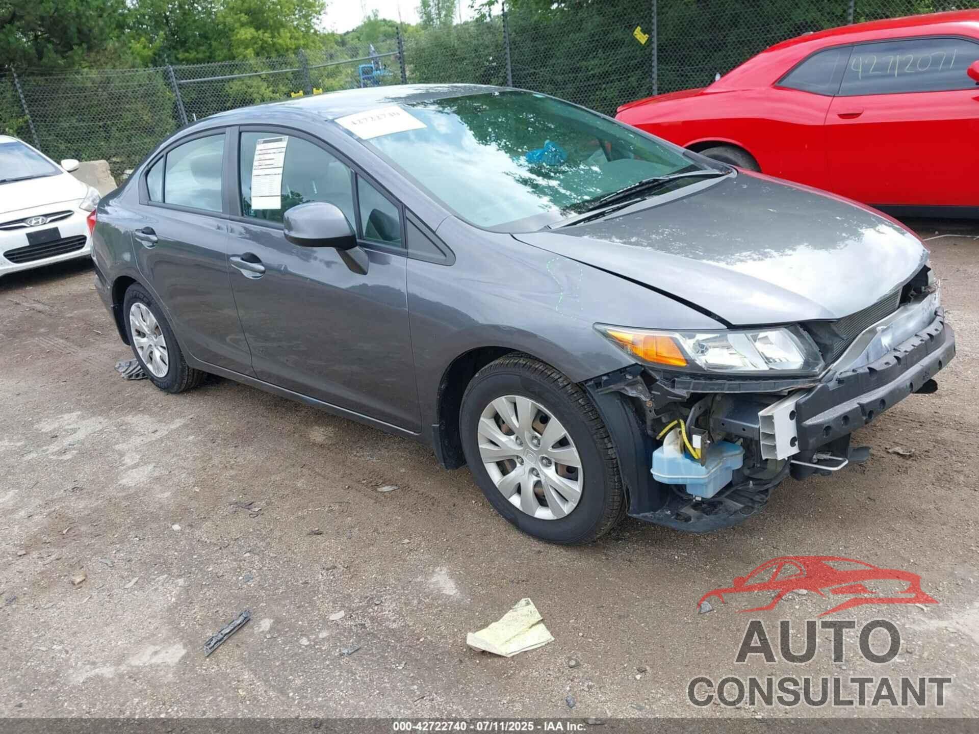 HONDA CIVIC 2012 - 19XFB2F59CE066254