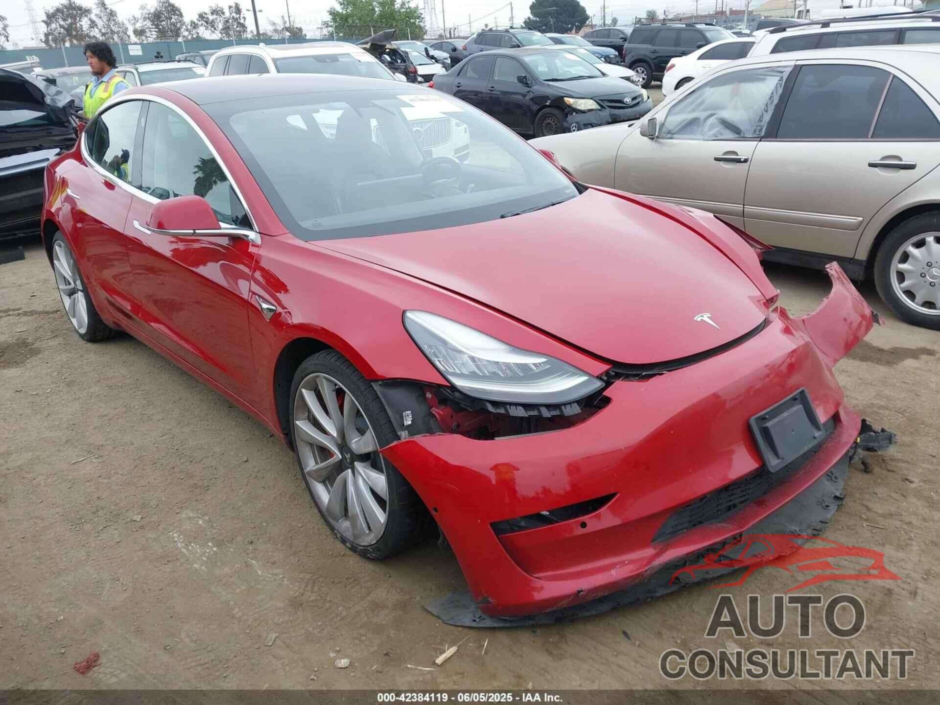 TESLA MODEL 3 2018 - 5YJ3E1EBXJF072776