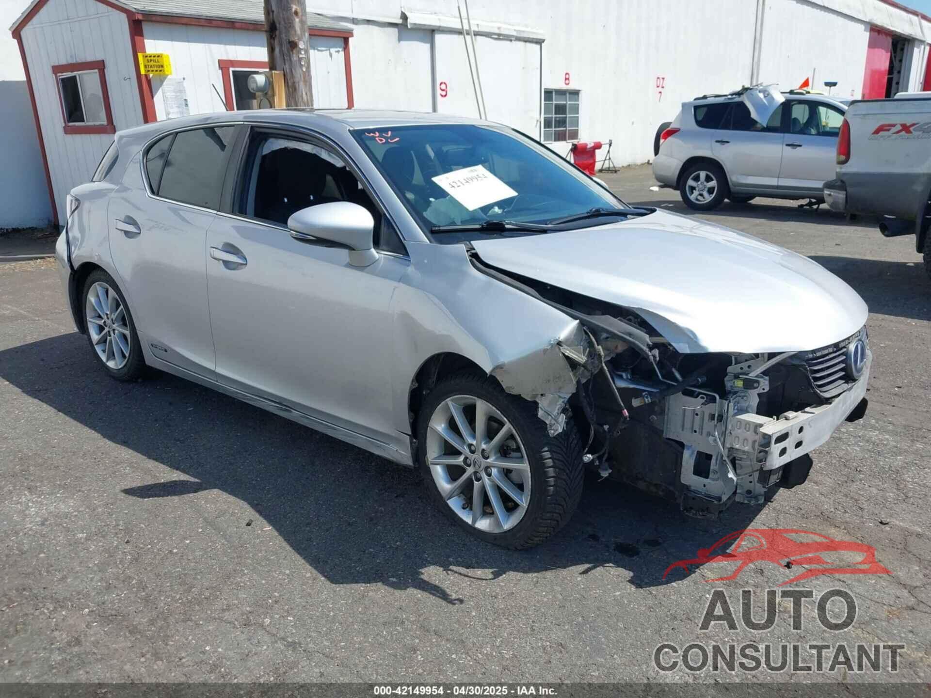 LEXUS CT 200H 2012 - JTHKD5BH4C2100154