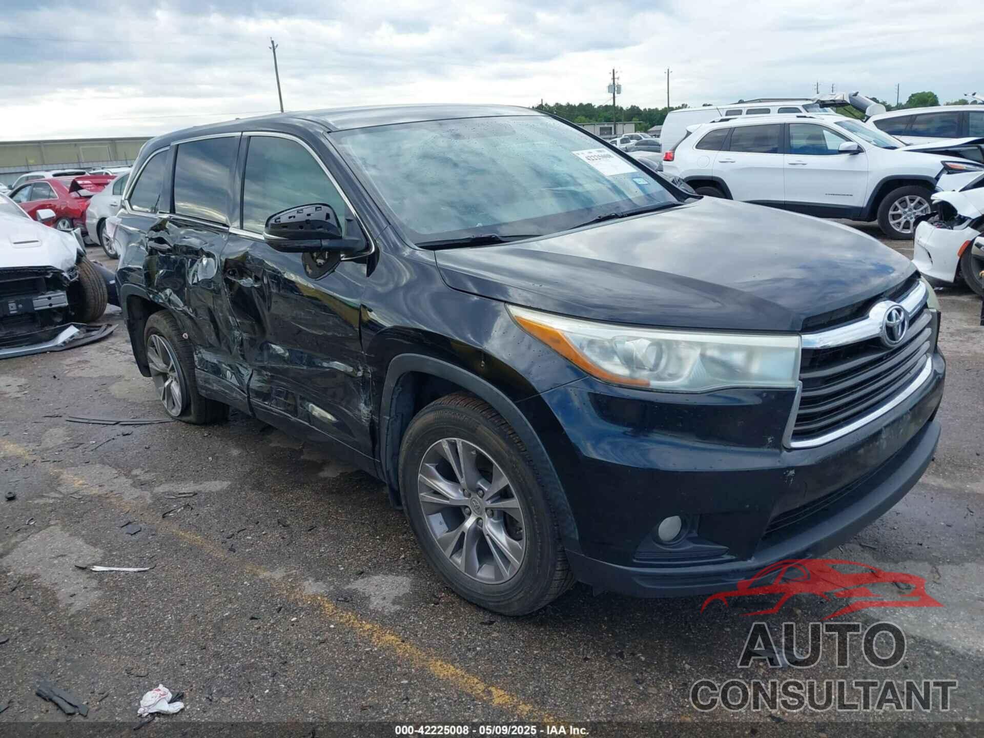 TOYOTA HIGHLANDER 2015 - 5TDZKRFH9FS100106
