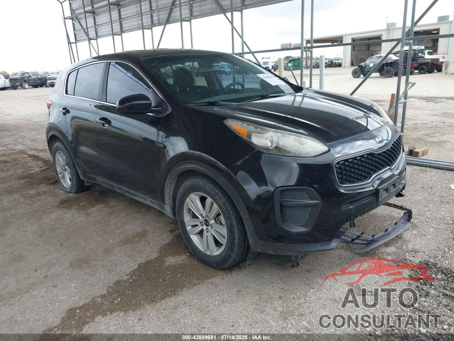 KIA SPORTAGE 2017 - KNDPM3AC2H7073306