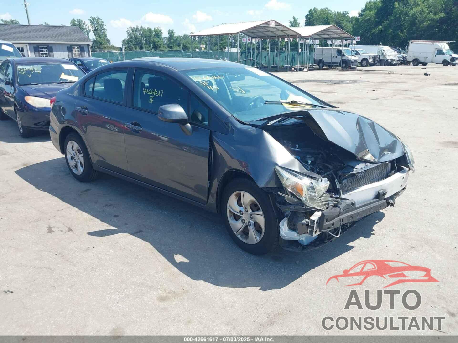 HONDA CIVIC 2013 - 2HGFB2F56DH568517