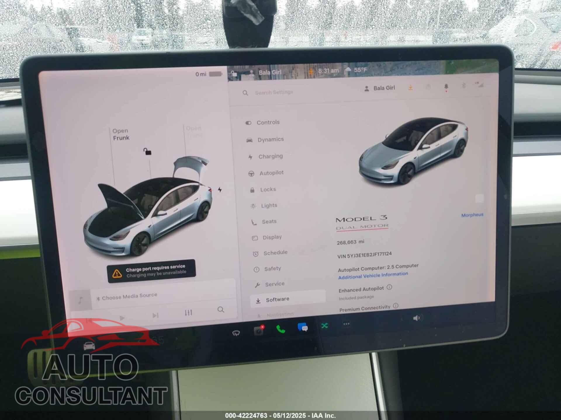 TESLA MODEL 3 2018 - 5YJ3E1EB2JF171124