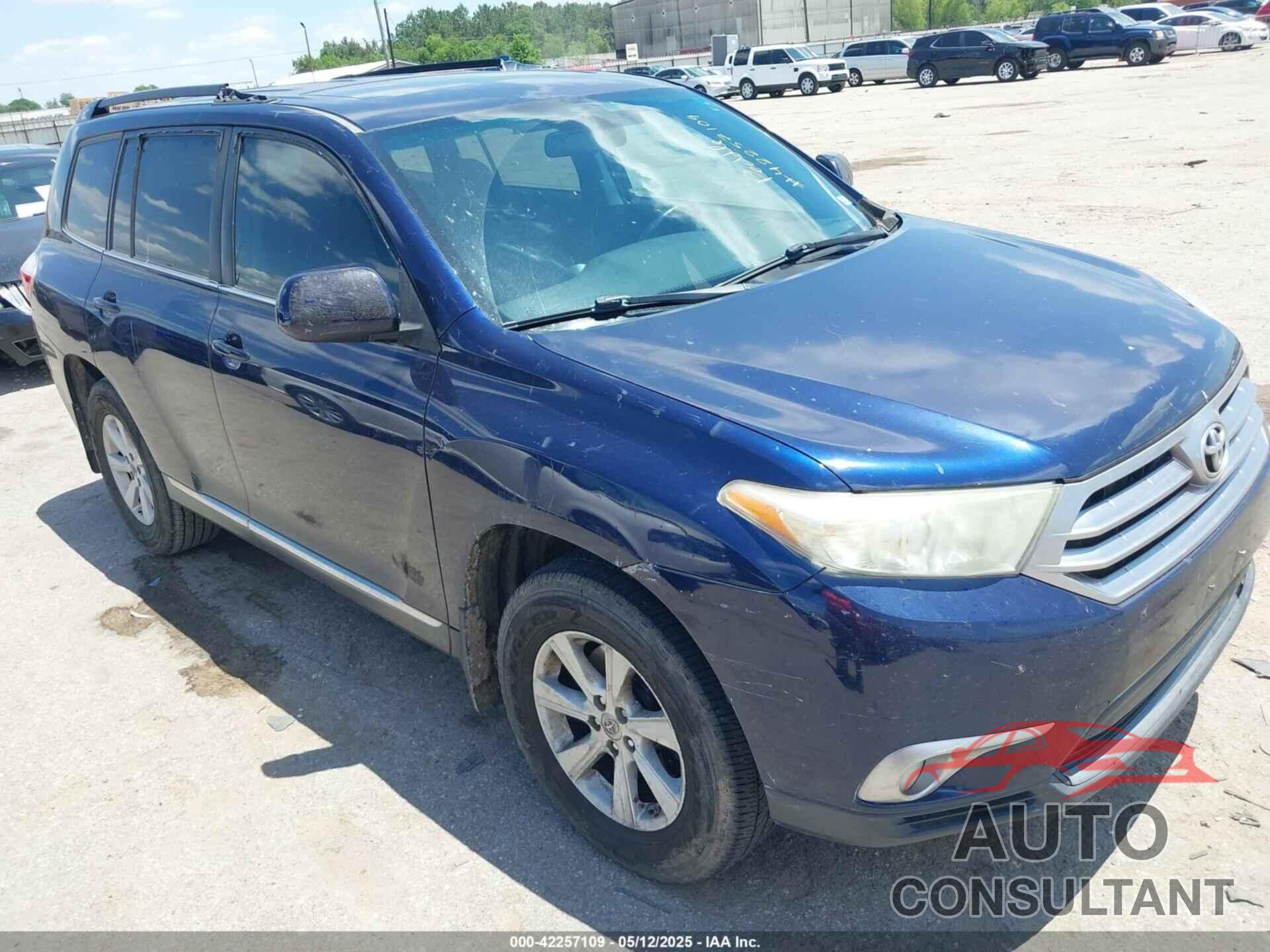 TOYOTA HIGHLANDER 2013 - 5TDZK3EH5DS132692