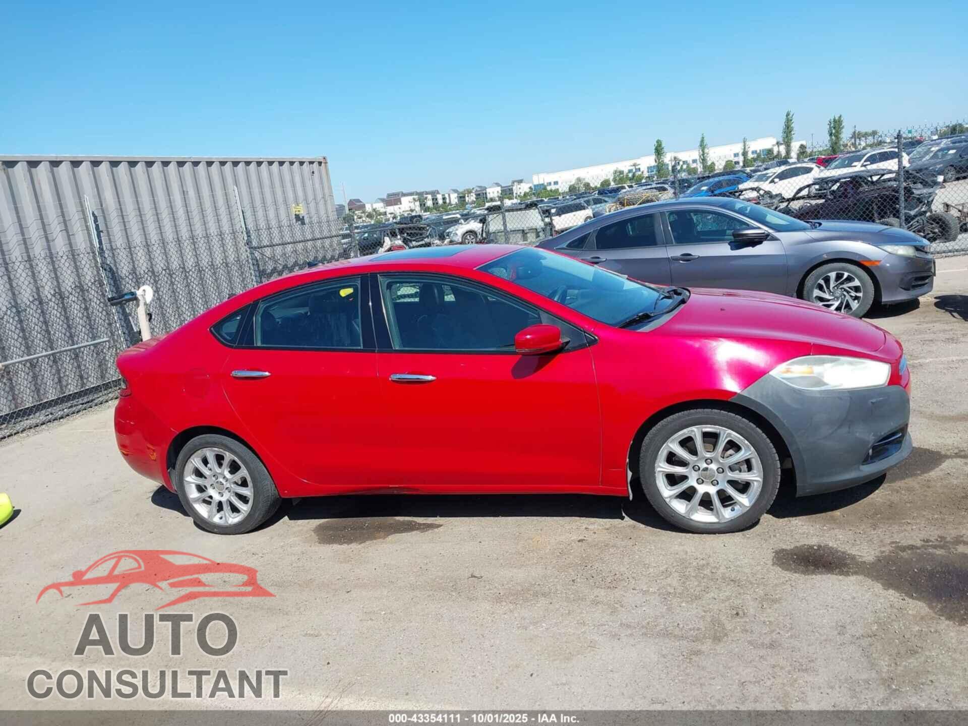 DODGE DART 2014 - 1C3CDFCB8ED903986