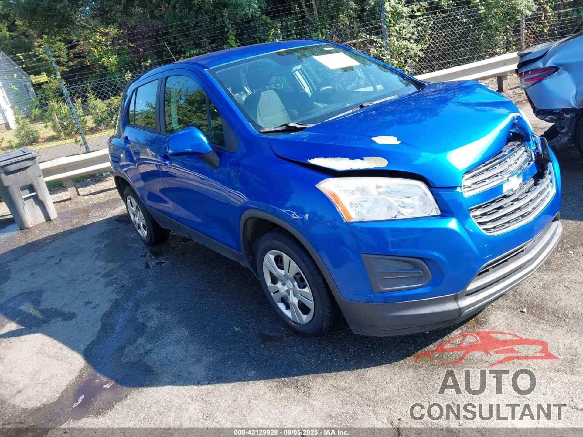 CHEVROLET TRAX 2016 - KL7CJKSB6GB663475