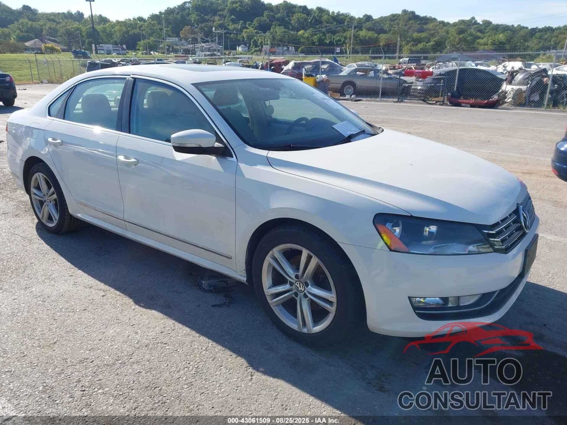 VOLKSWAGEN PASSAT 2013 - 1VWBN7A35DC074978