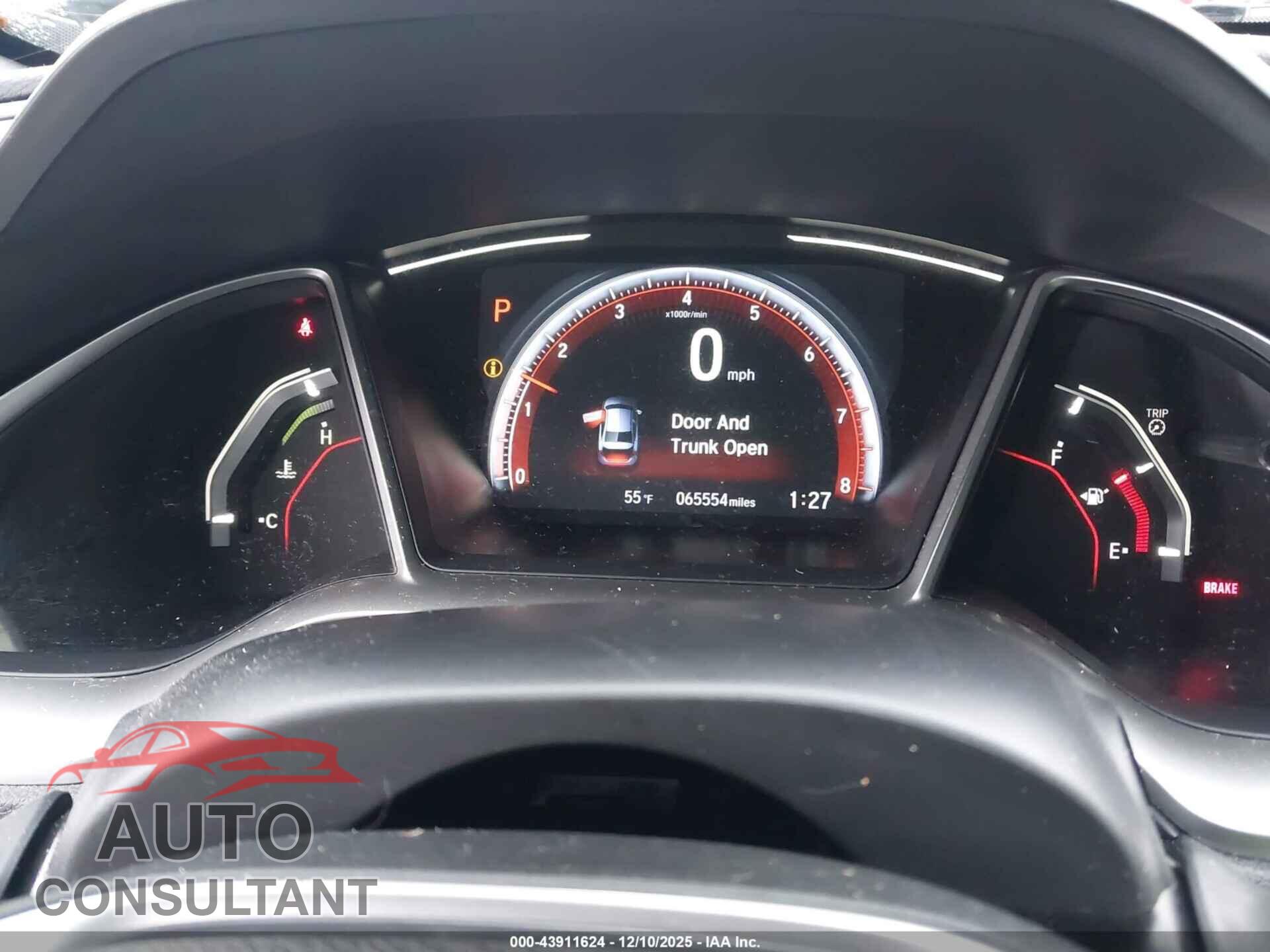 HONDA CIVIC 2019 - 2HGFC2F80KH582384