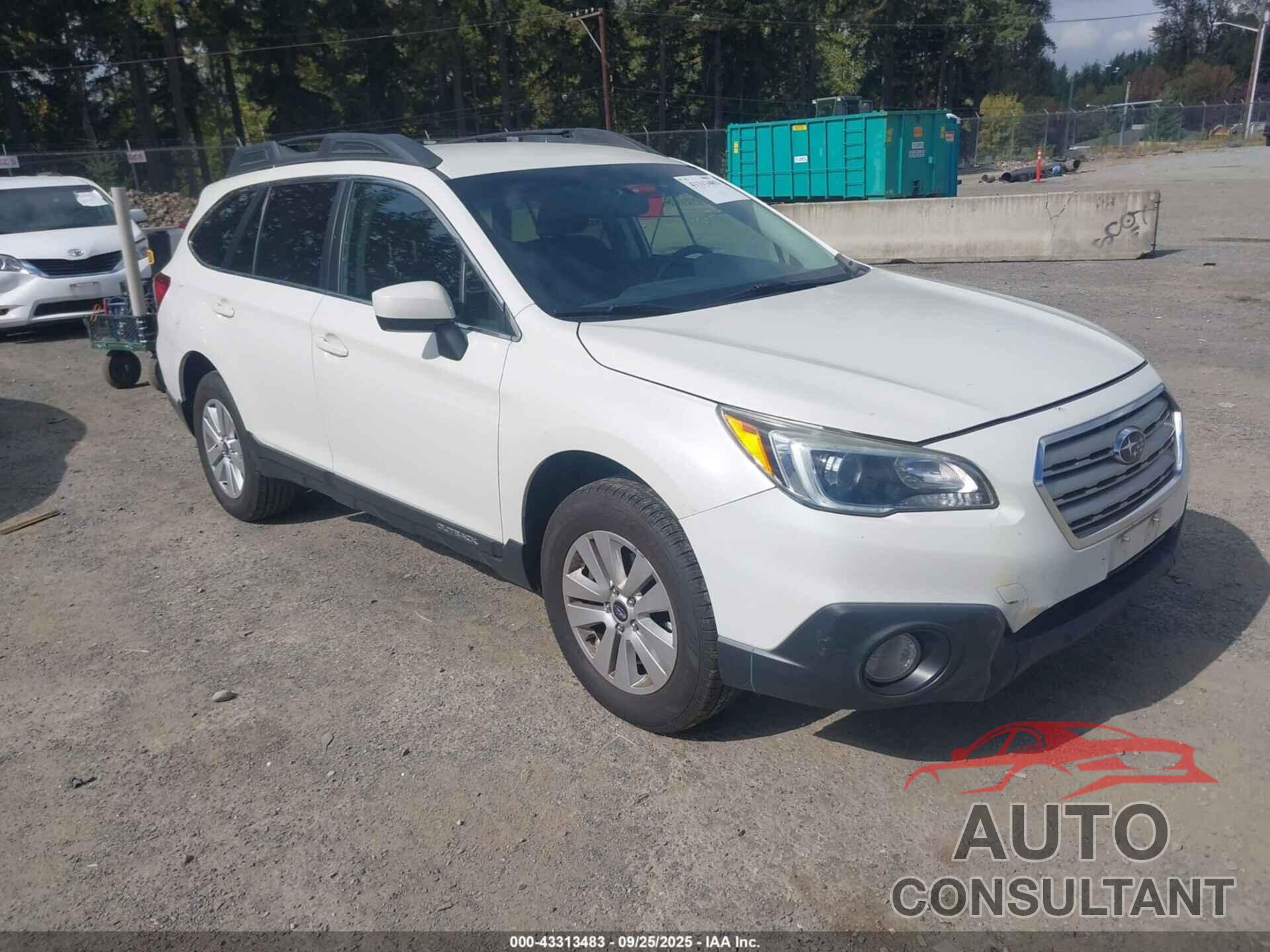 SUBARU OUTBACK 2015 - 4S4BSACC2F3237722