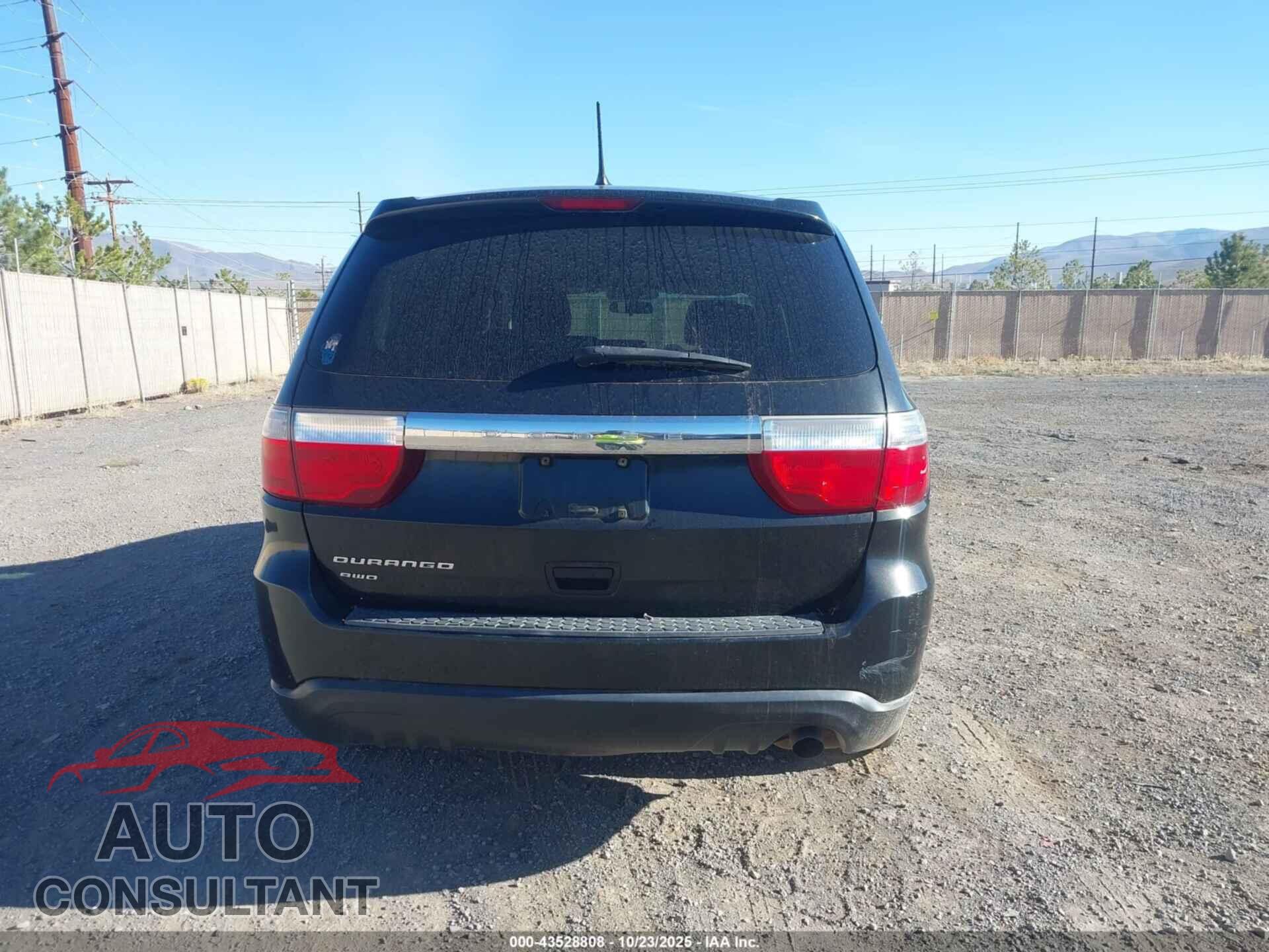 DODGE DURANGO 2012 - 1C4RDJAG3CC112646