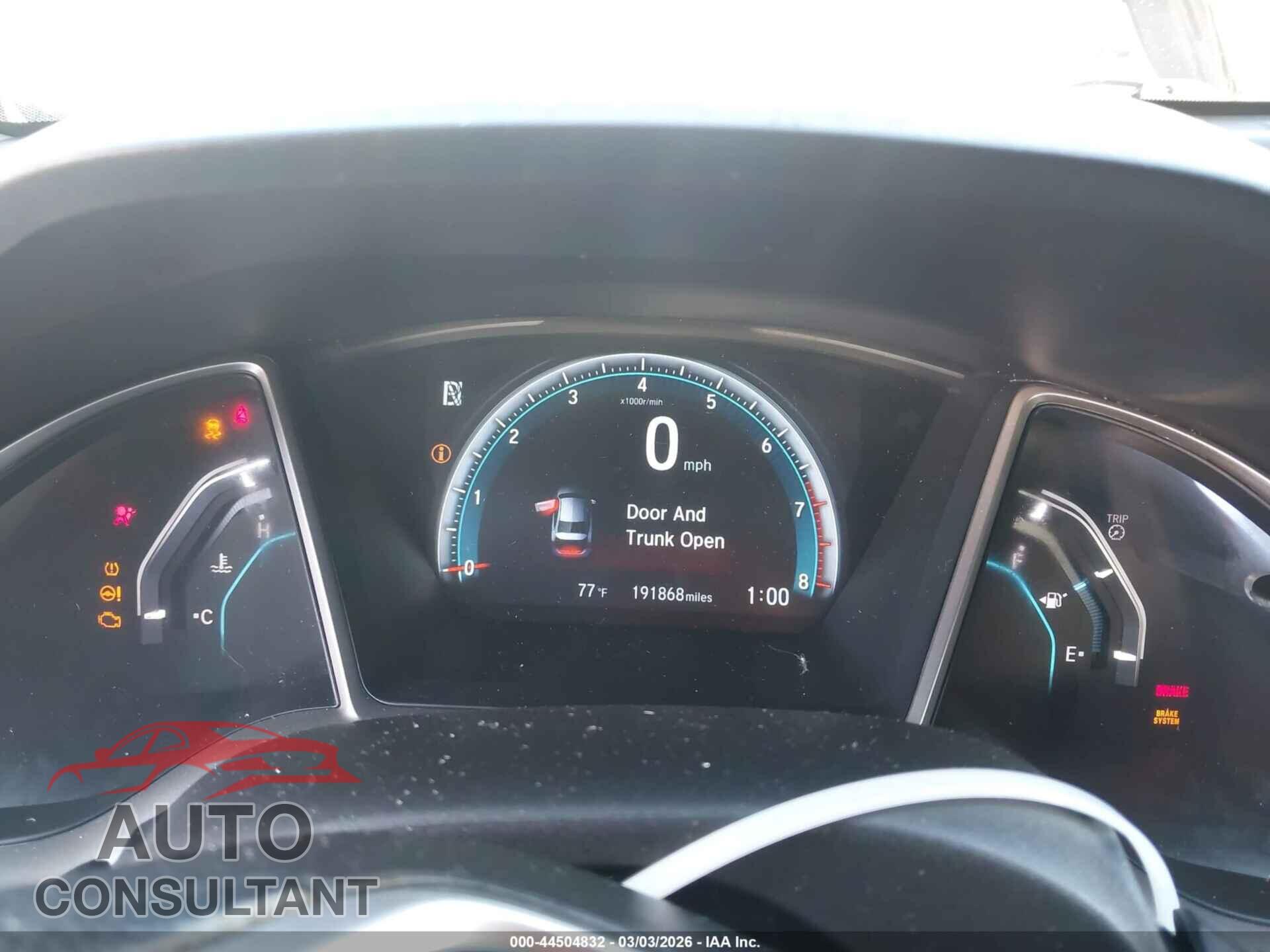 HONDA CIVIC 2017 - 19XFC2F78HE201519