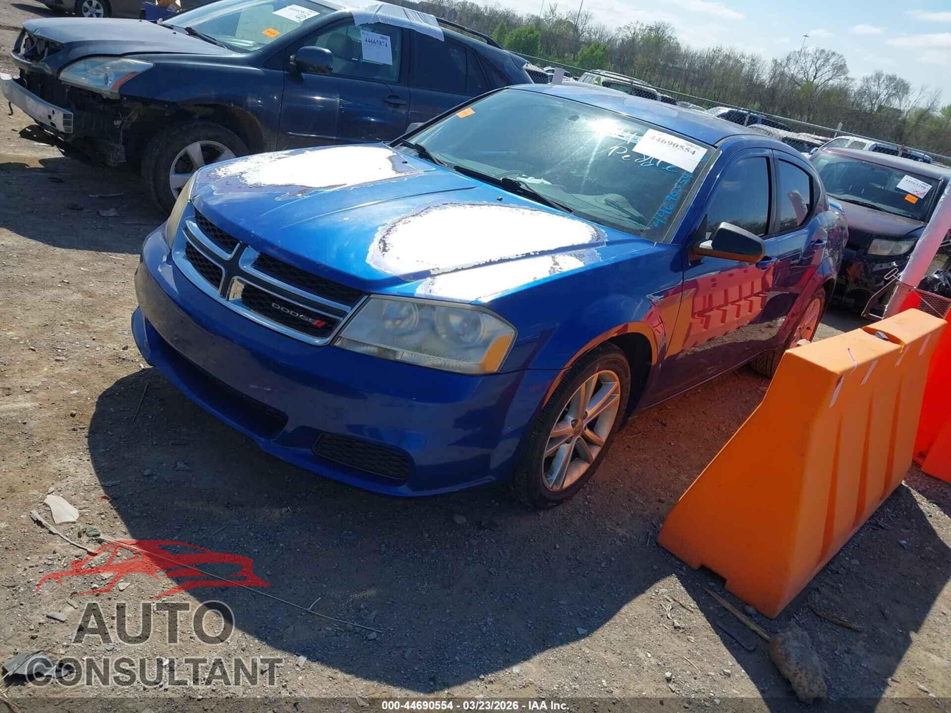 DODGE AVENGER 2012 - 1C3CDZAG3CN290781