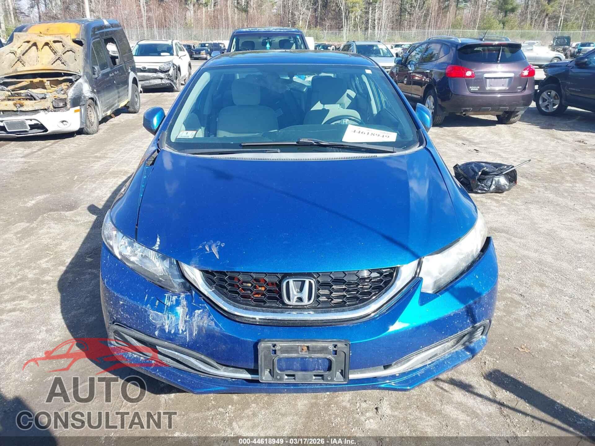 HONDA CIVIC 2013 - 19XFB2F85DE282940