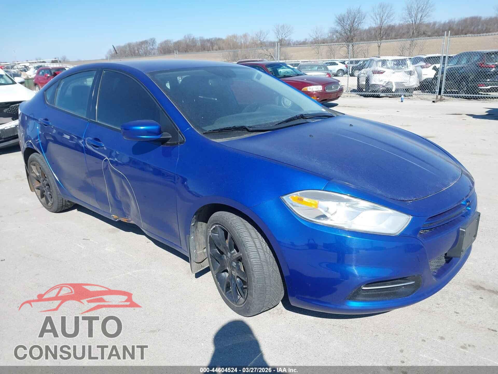 DODGE DART 2013 - 1C3CDFBA5DD211384