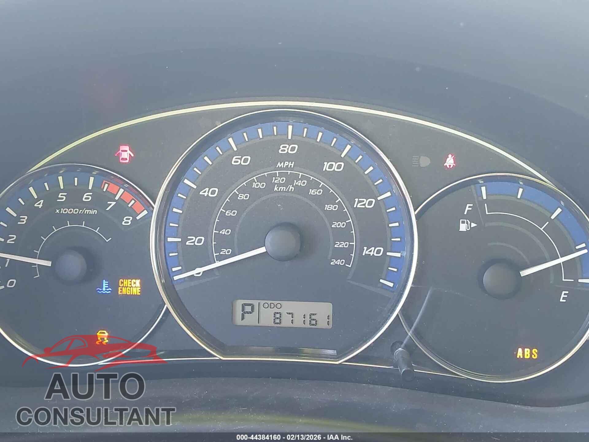 SUBARU FORESTER 2012 - JF2SHAEC5CH452835