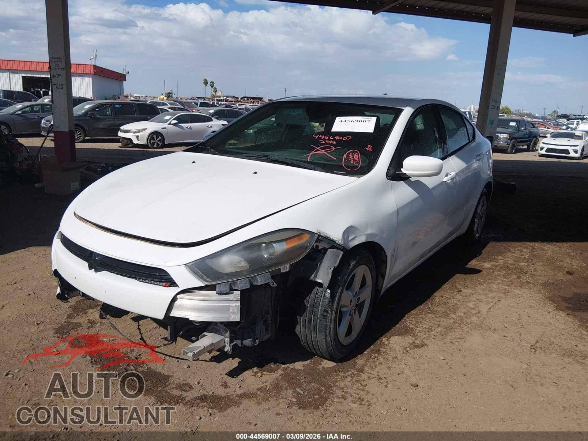 DODGE DART 2015 - 1C3CDFBB2FD226923