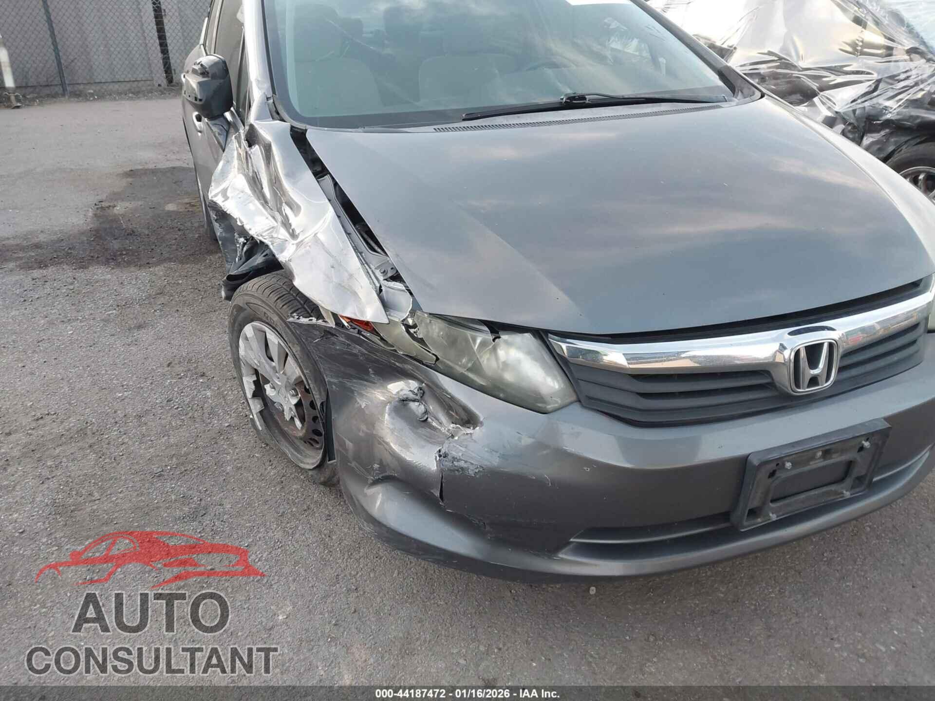 HONDA CIVIC 2012 - 2HGFB2F56CH314563
