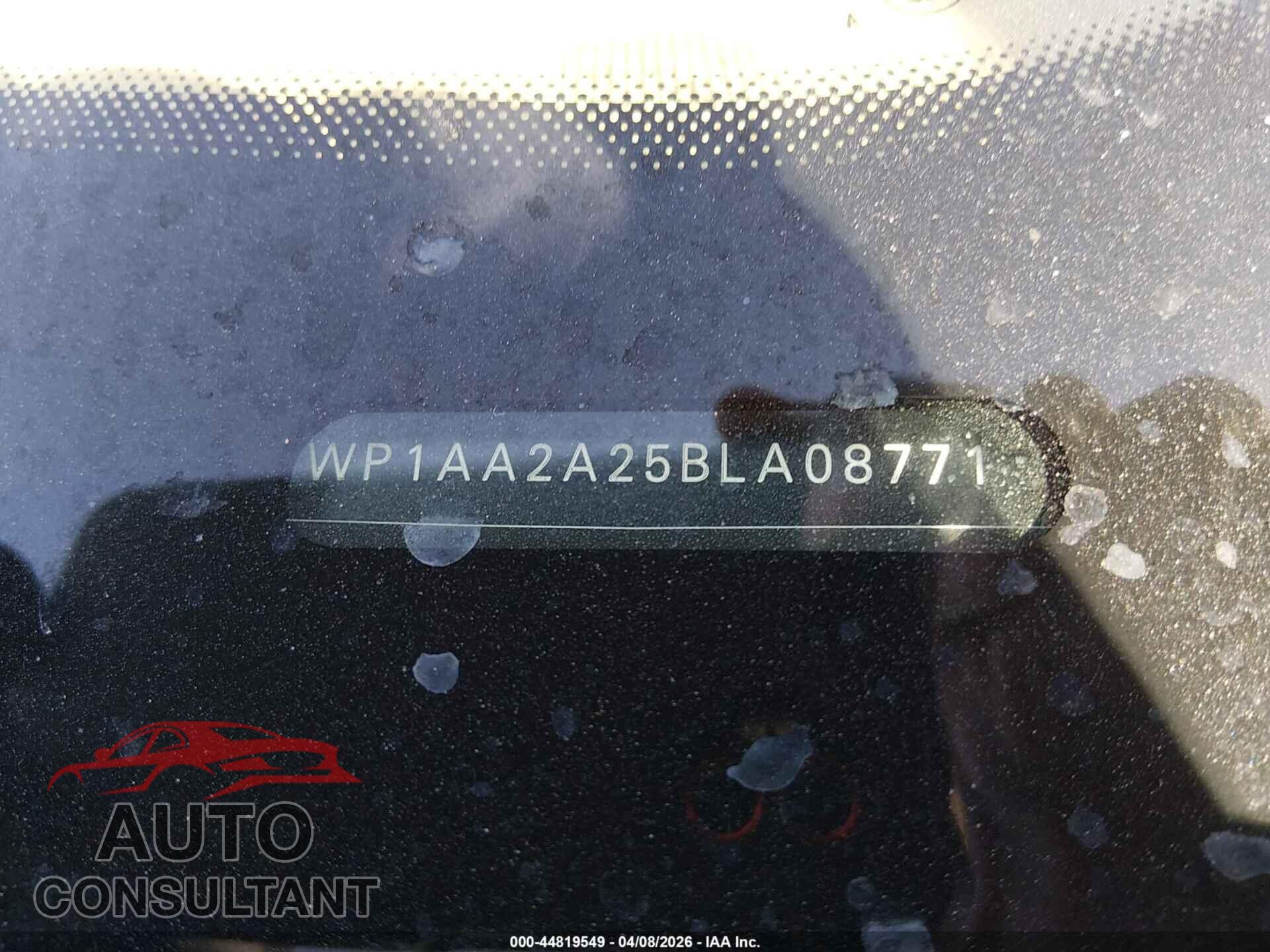 PORSCHE CAYENNE 2011 - WP1AA2A25BLA08771