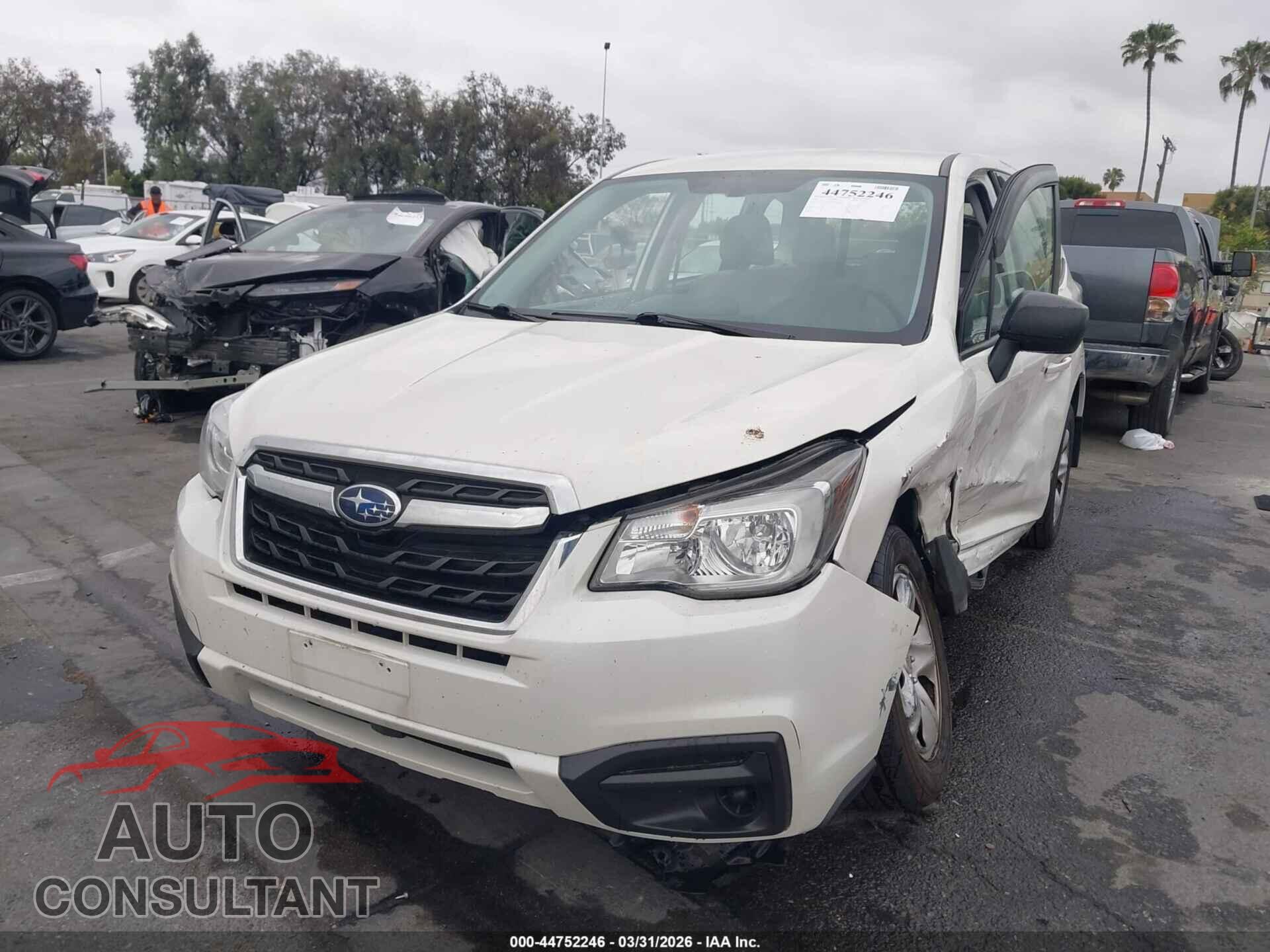 SUBARU FORESTER 2017 - JF2SJAAC2HH450462