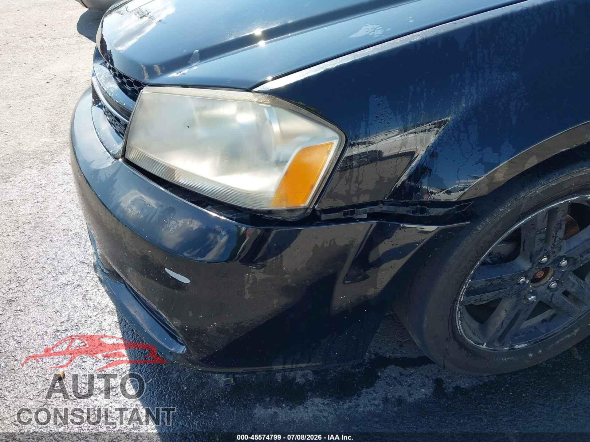 DODGE AVENGER 2012 - 1C3CDZCB3CN144642