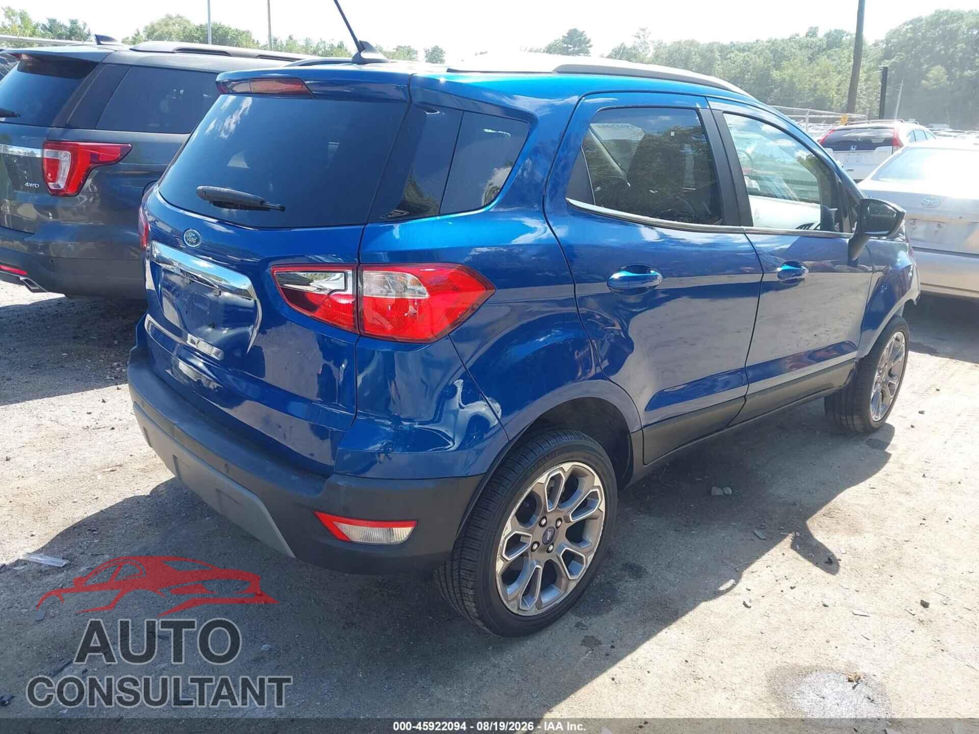 FORD ECOSPORT 2019 - MAJ6S3KL9KC285608