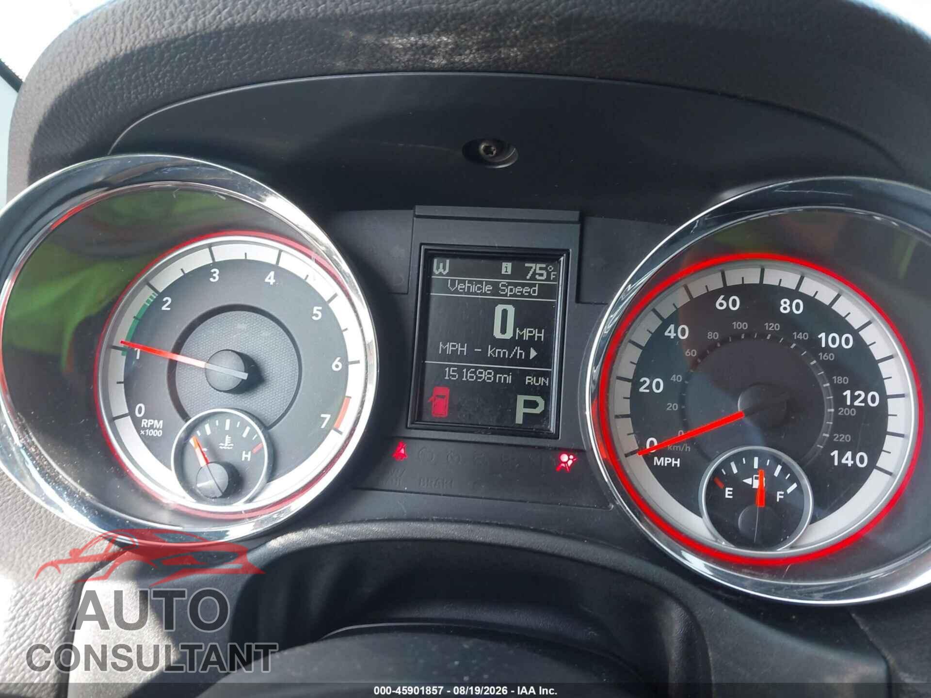 DODGE DURANGO 2012 - 1C4RDHAG5CC321847