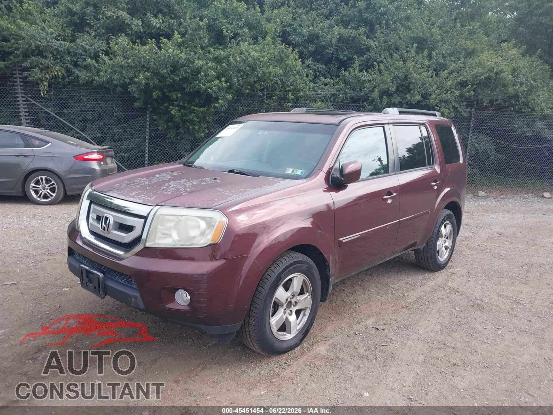 HONDA PILOT 2011 - 5FNYF4H52BB043865