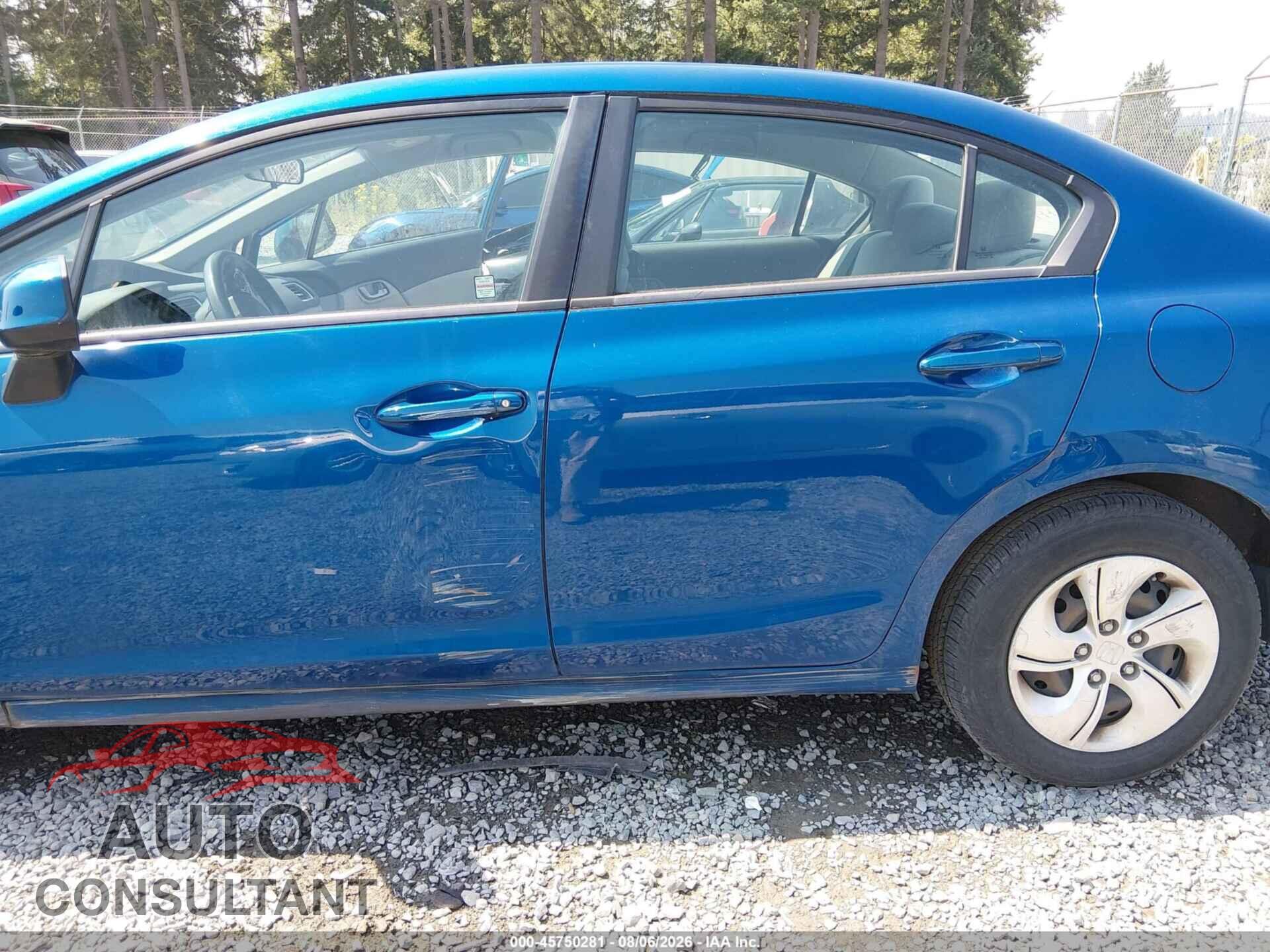 HONDA CIVIC 2013 - 19XFB2F57DE293976