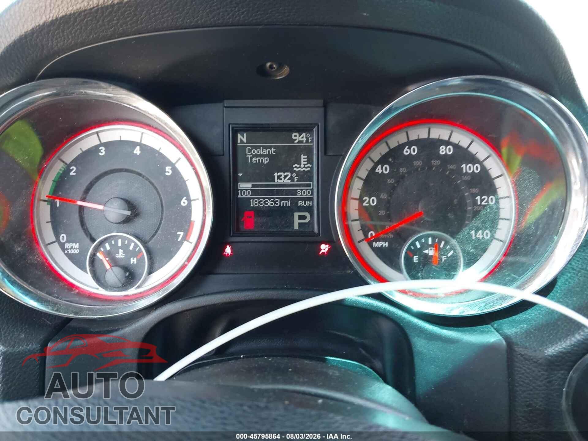 DODGE DURANGO 2012 - 1C4RDHAG5CC257924
