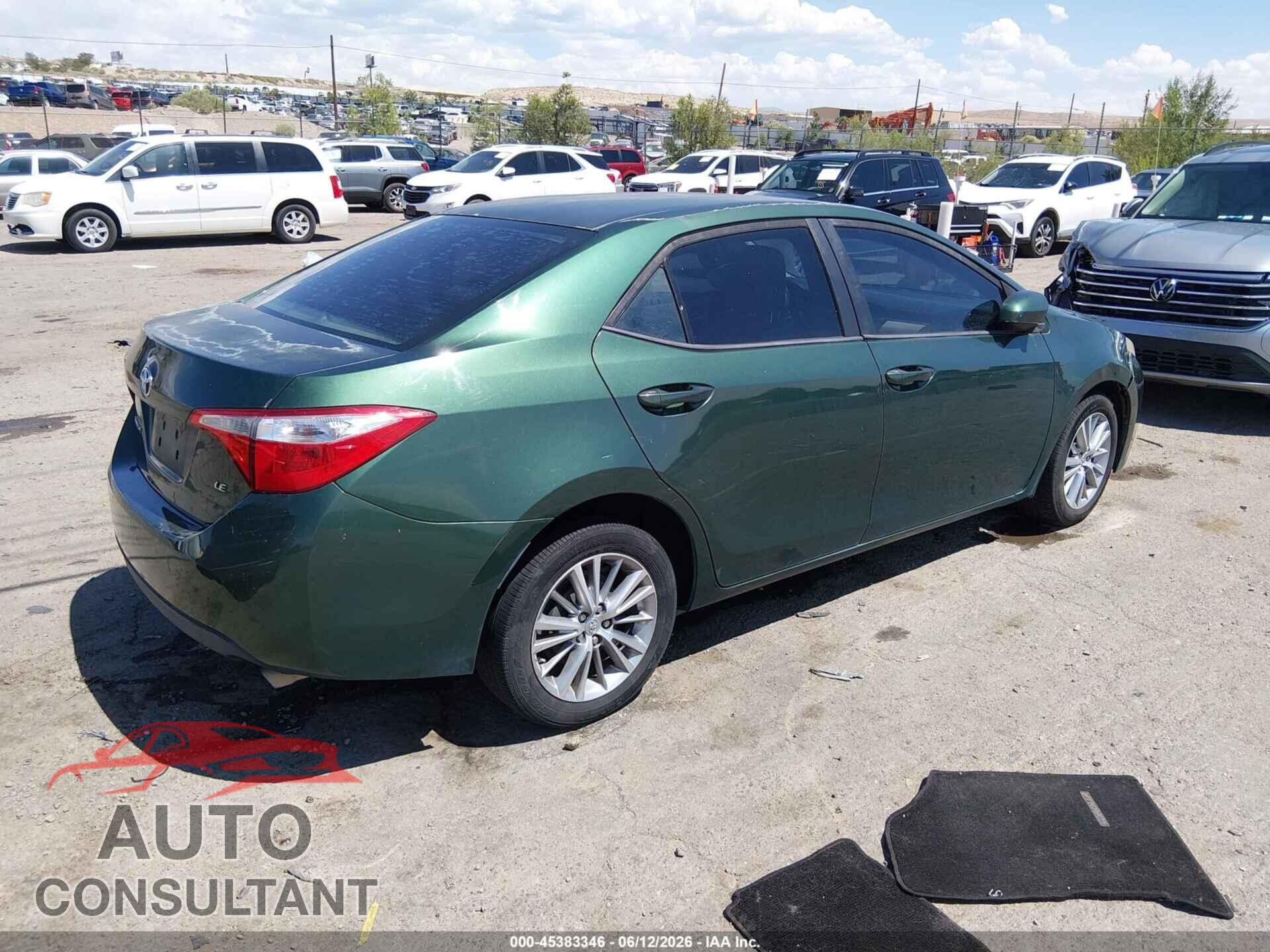 TOYOTA COROLLA 2014 - 2T1BURHE5EC008917