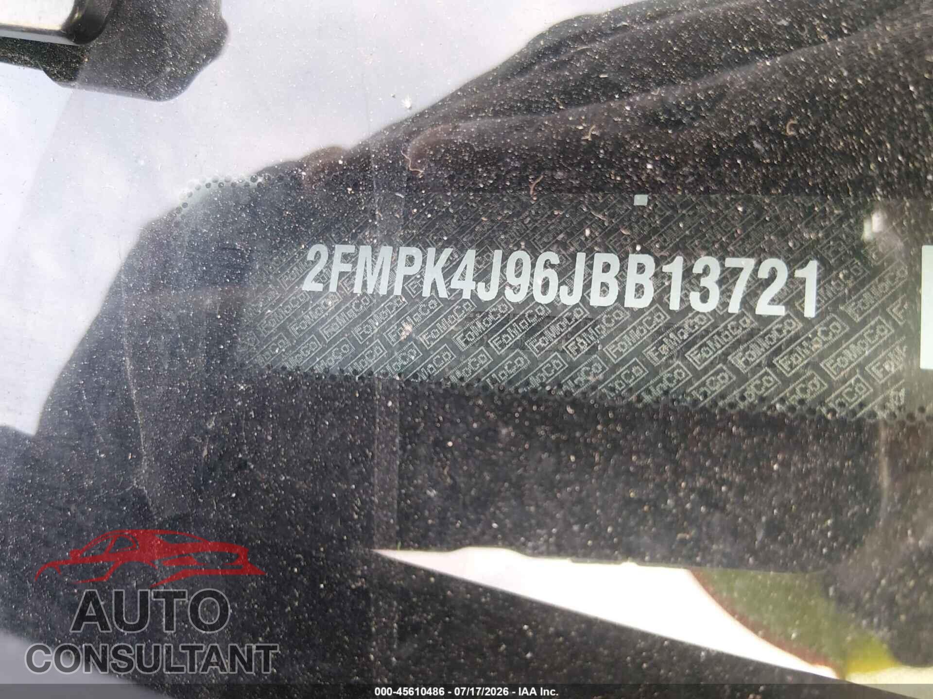 FORD EDGE 2018 - 2FMPK4J96JBB13721