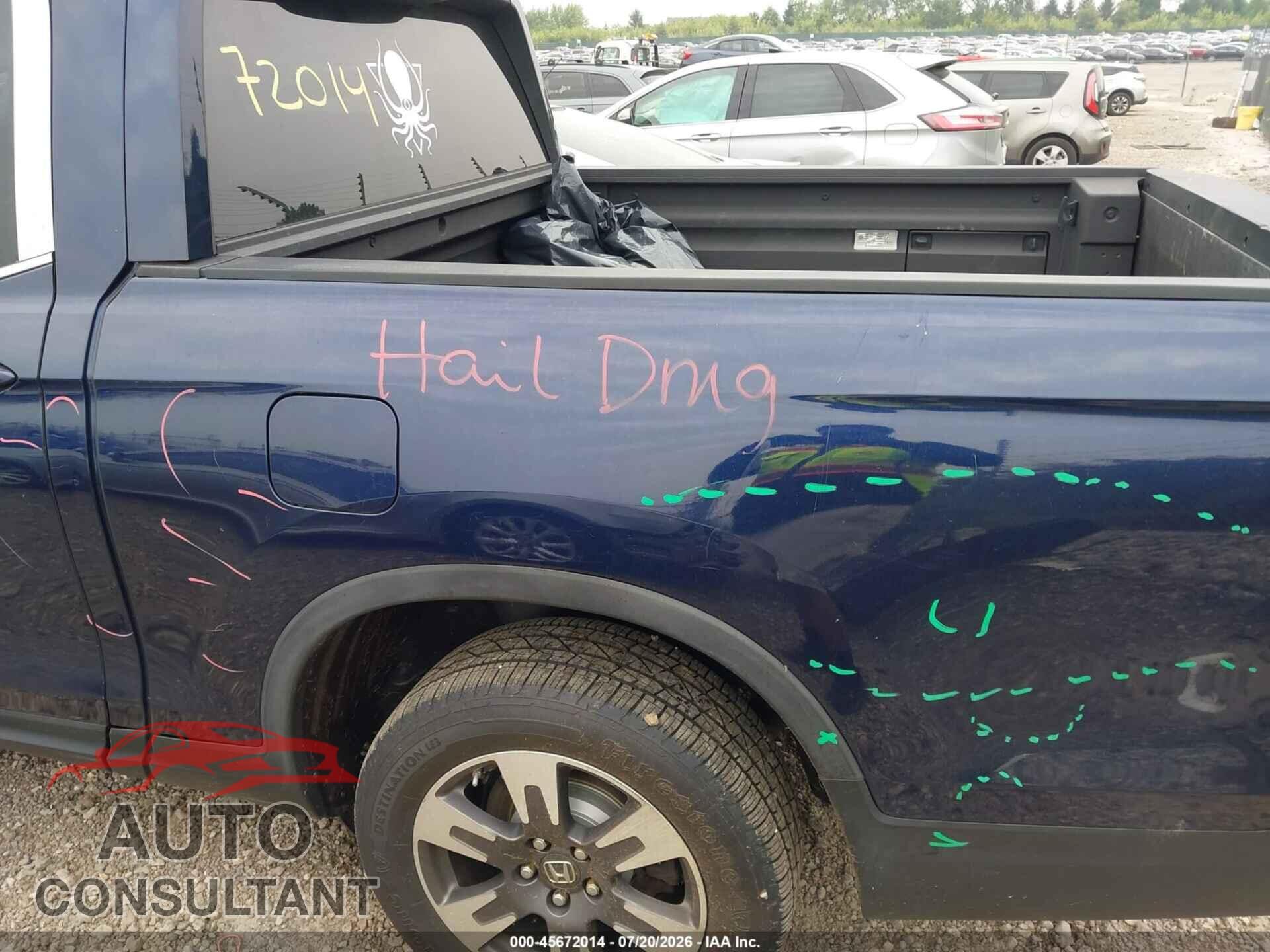HONDA RIDGELINE 2017 - 5FPYK3F52HB001981
