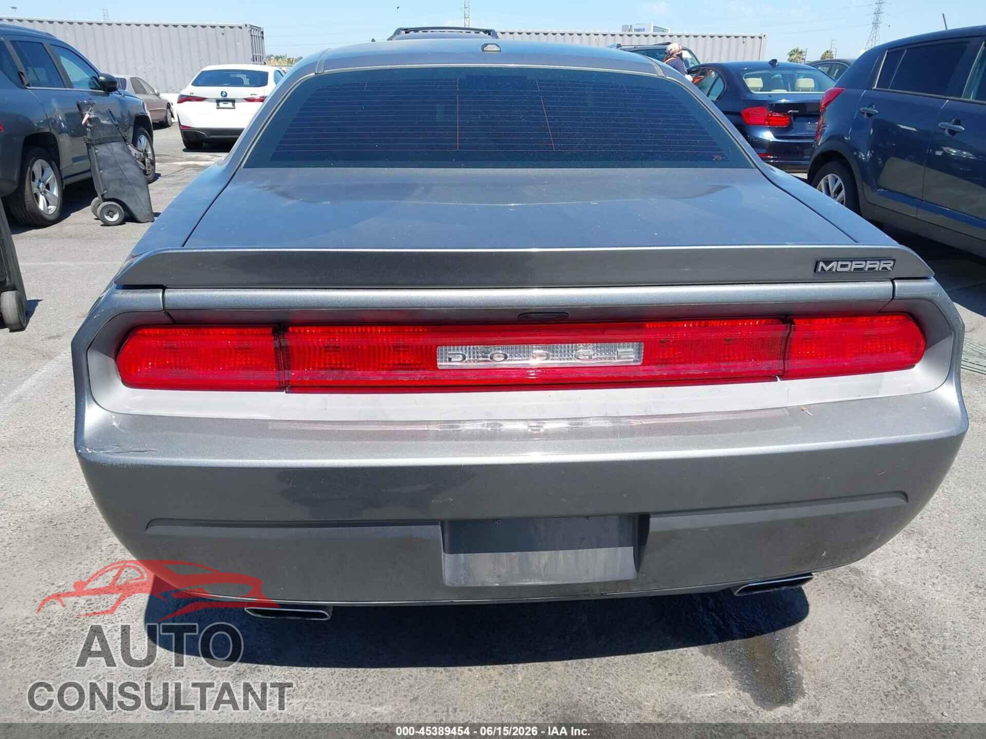 DODGE CHALLENGER 2012 - 2C3CDYAG3CH228199