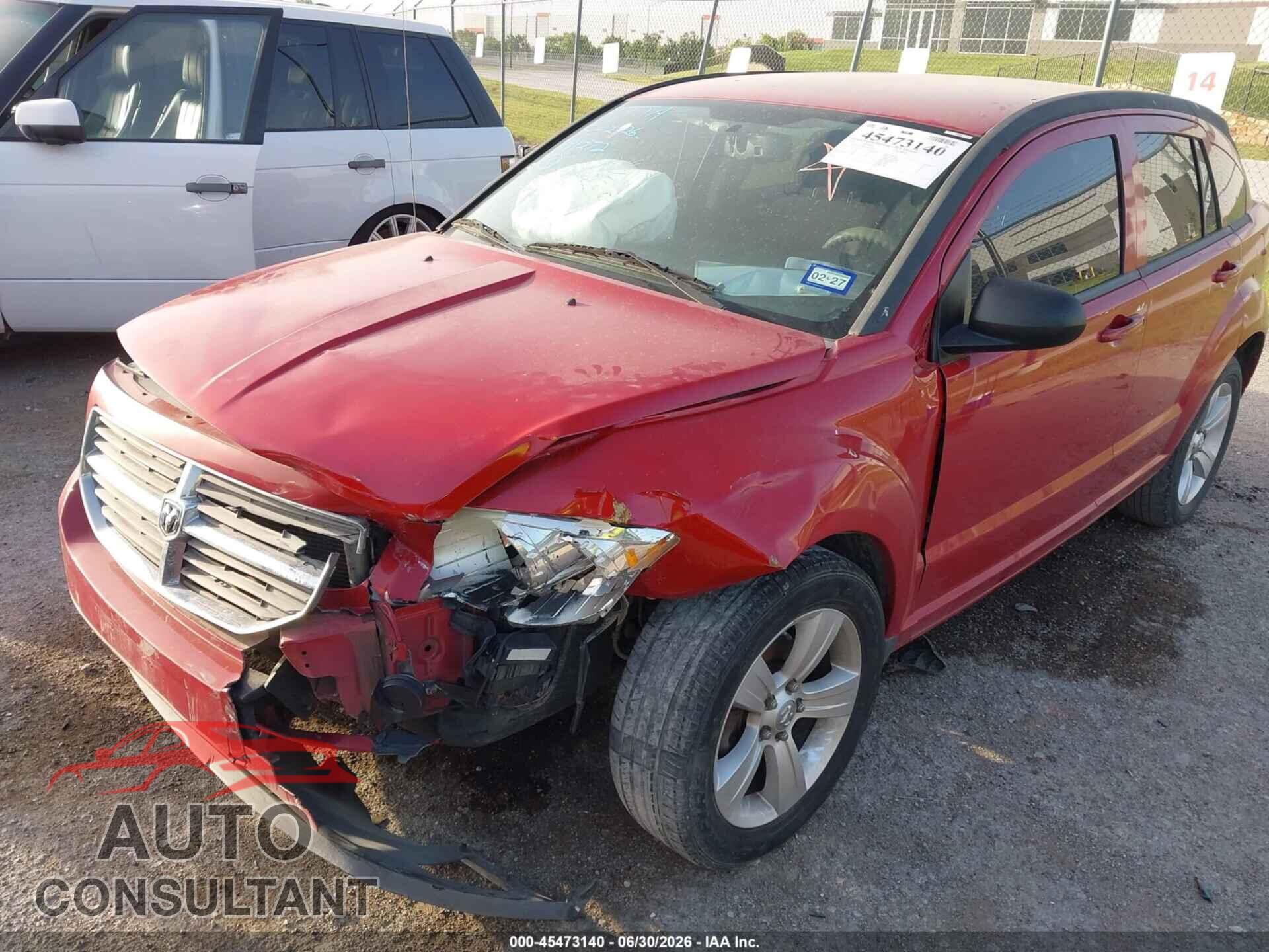 DODGE CALIBER 2012 - 1C3CDWDA6CD529350
