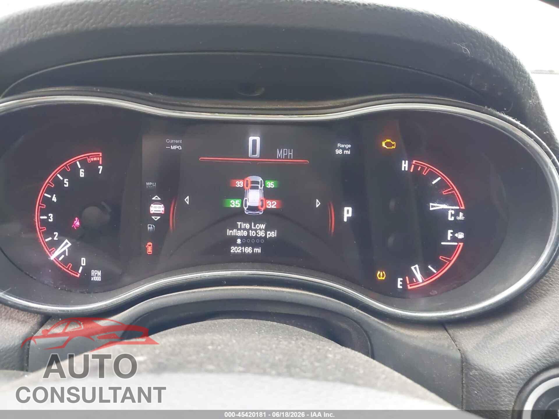 DODGE DURANGO 2015 - 1C4RDJDG8FC114621