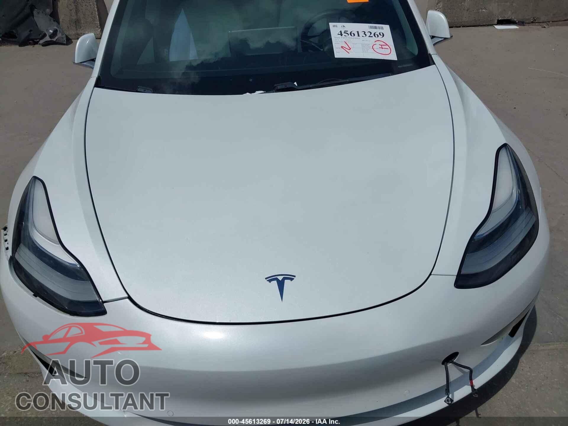TESLA MODEL 3 2019 - 5YJ3E1EB6KF487515