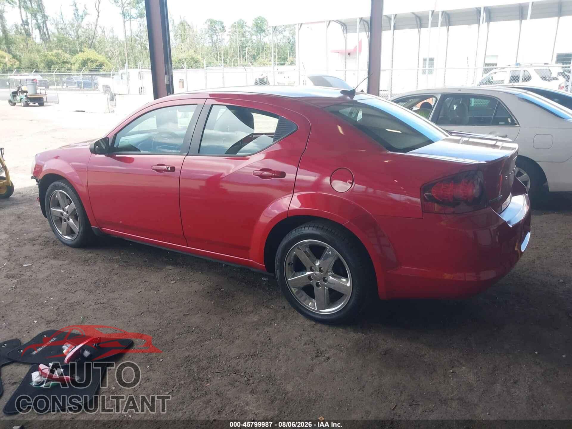 DODGE AVENGER 2013 - 1C3CDZAB9DN657902