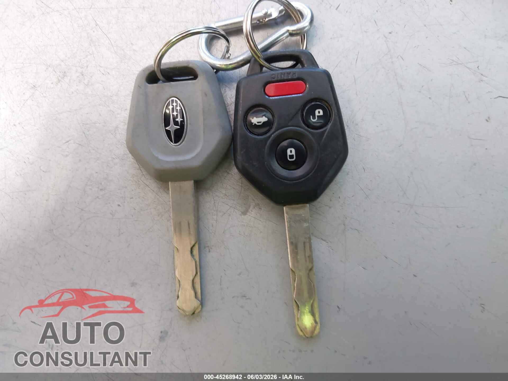 SUBARU OUTBACK 2012 - 4S4BRBCC7C3206480