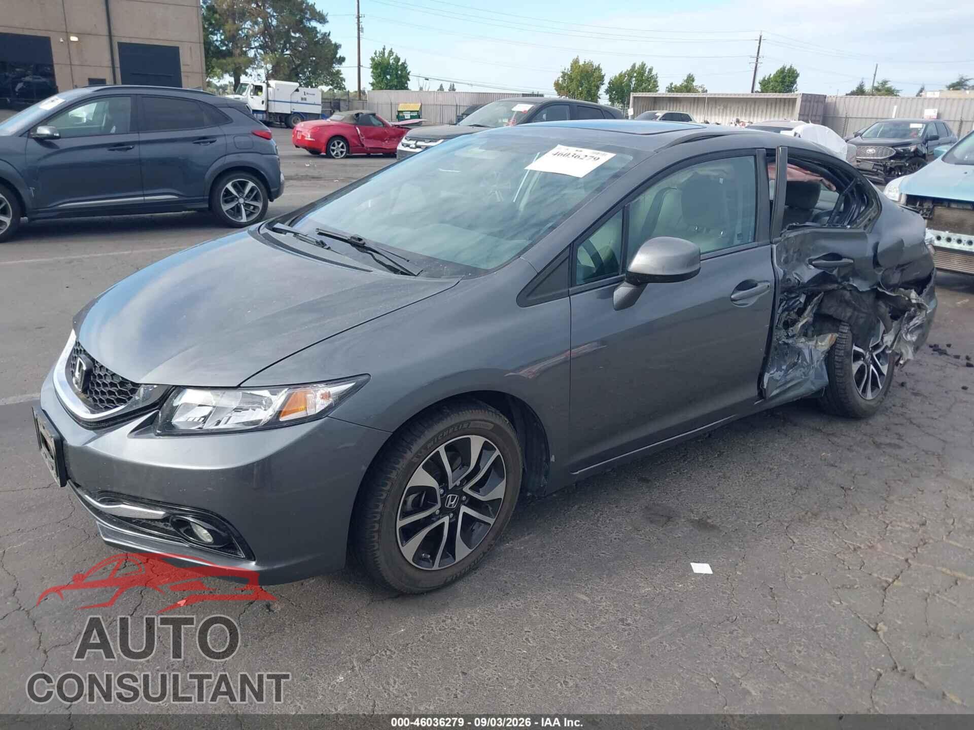 HONDA CIVIC 2013 - 19XFB2F96DE281417