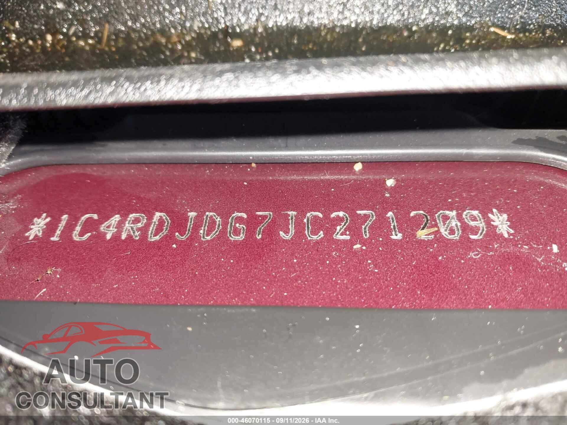 DODGE DURANGO 2018 - 1C4RDJDG7JC271209