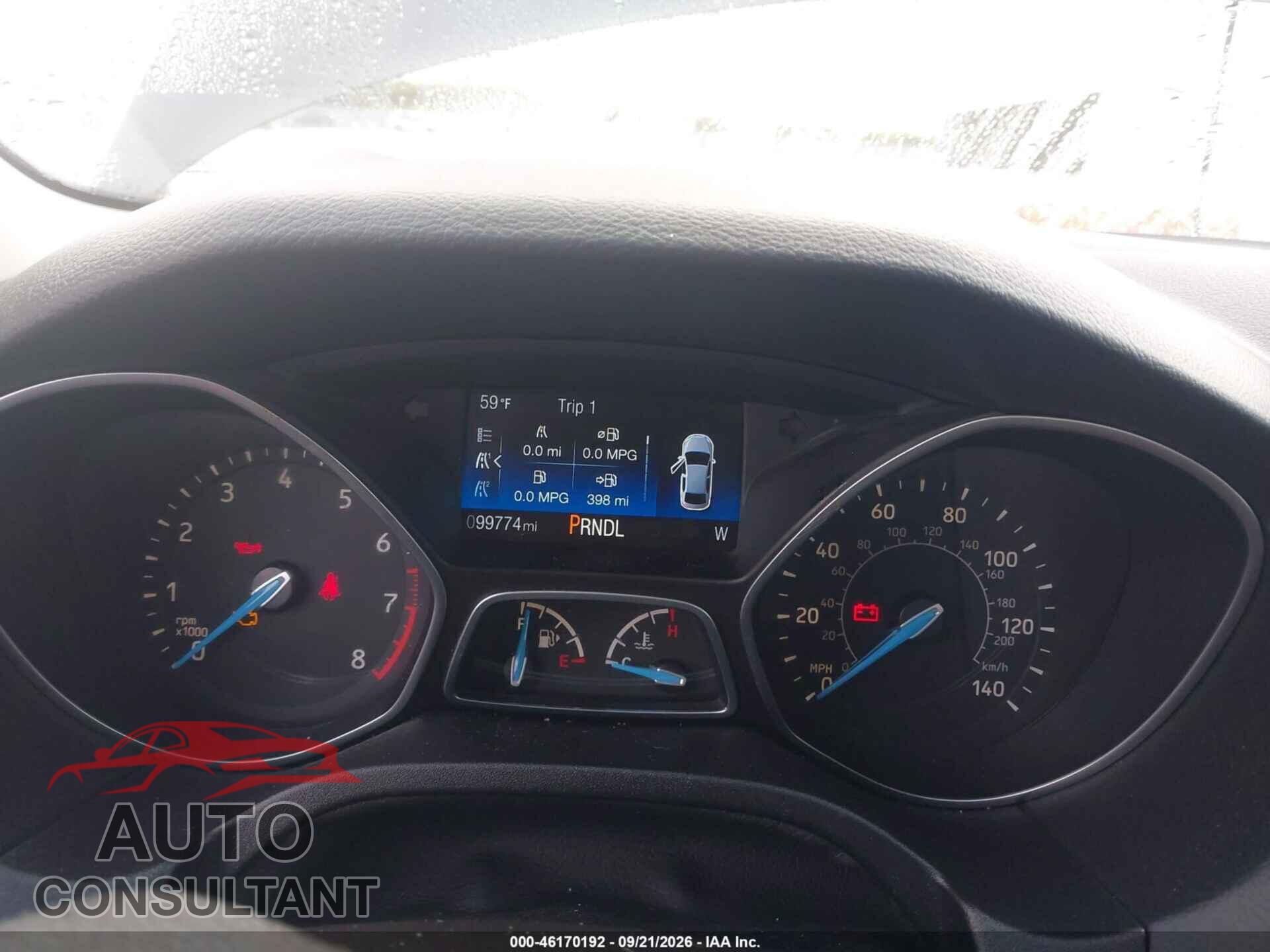 FORD FOCUS 2015 - 1FADP3F2XFL255579