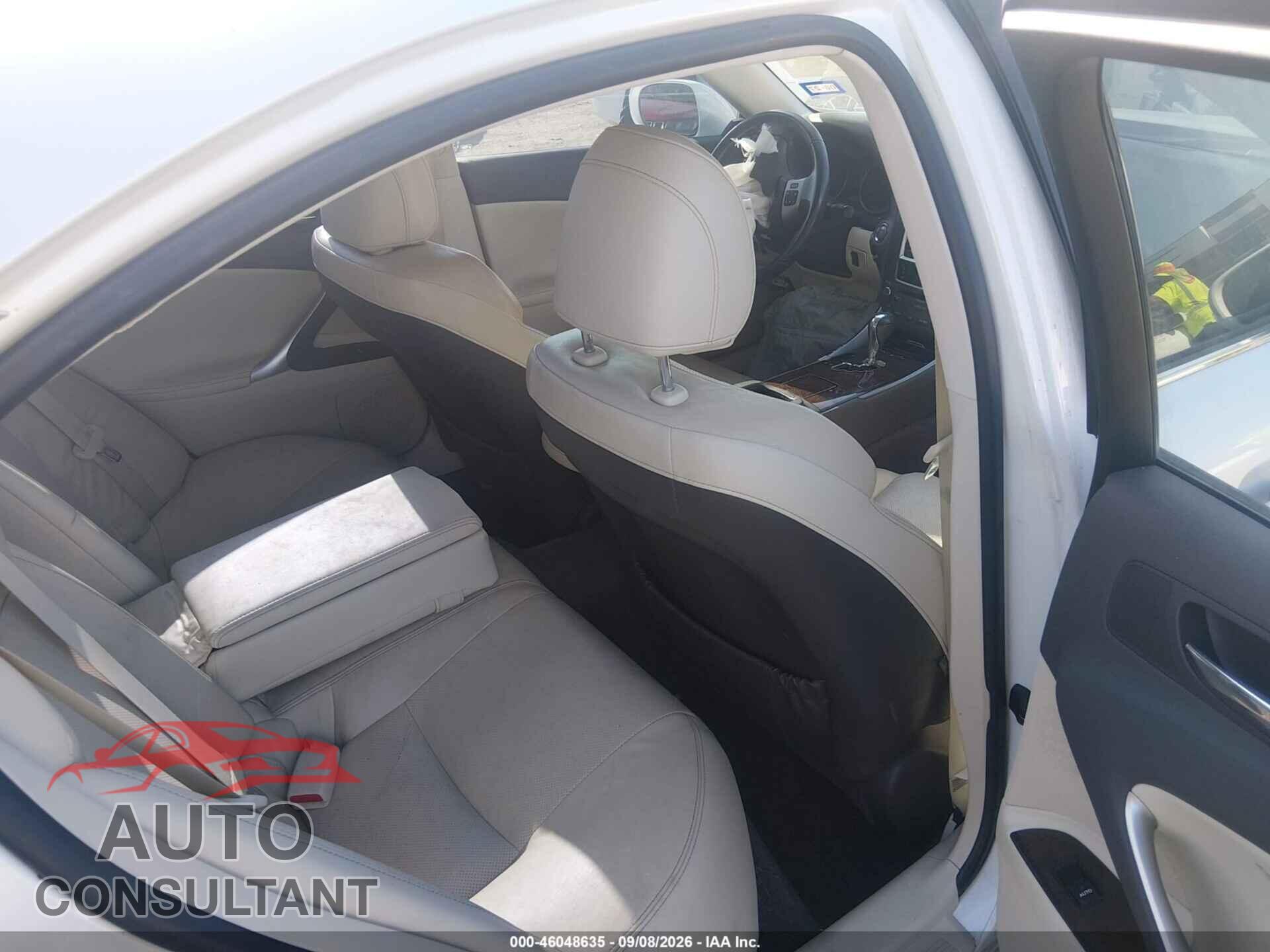 LEXUS IS 250 2012 - JTHBF5C28C5182554