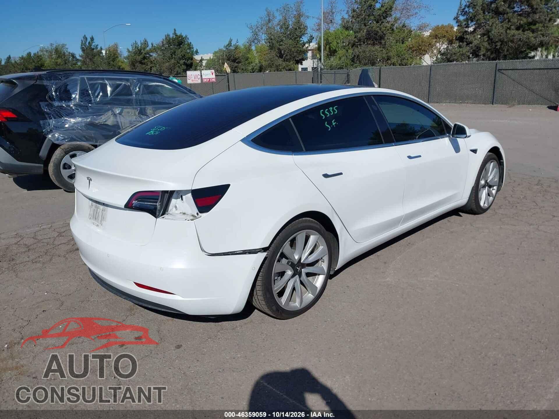 TESLA MODEL 3 2018 - 5YJ3E1EA3JF025189